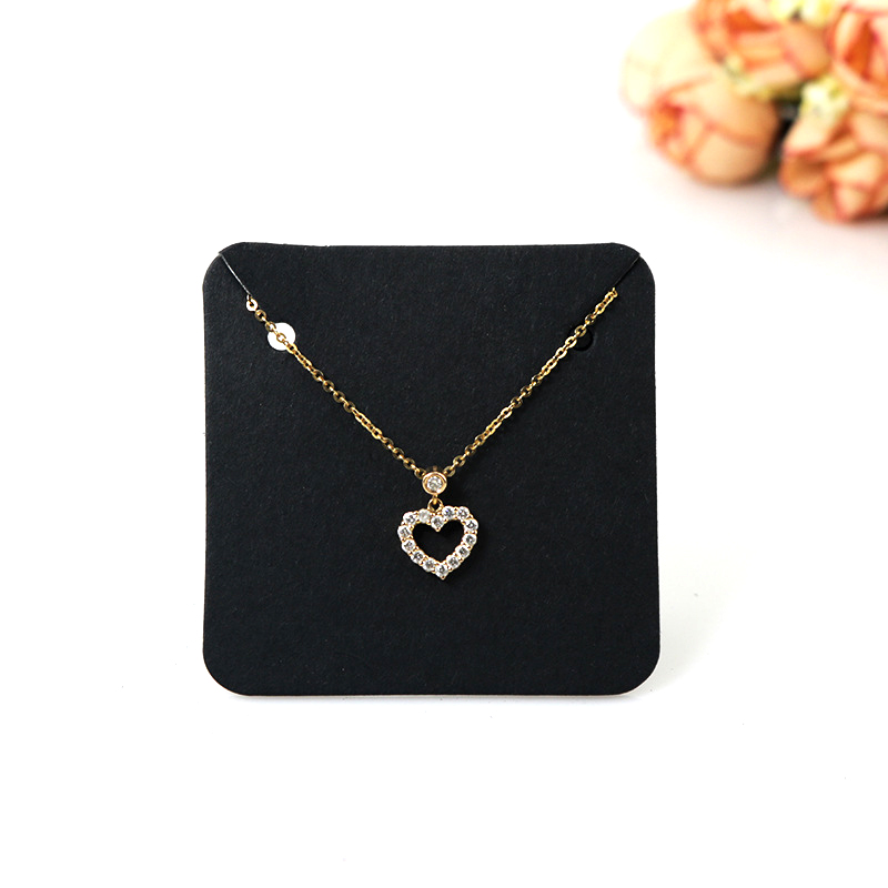 Kraft Hang Tag - 50 Stuks 5X5Cm Blanco Kraft Ketting