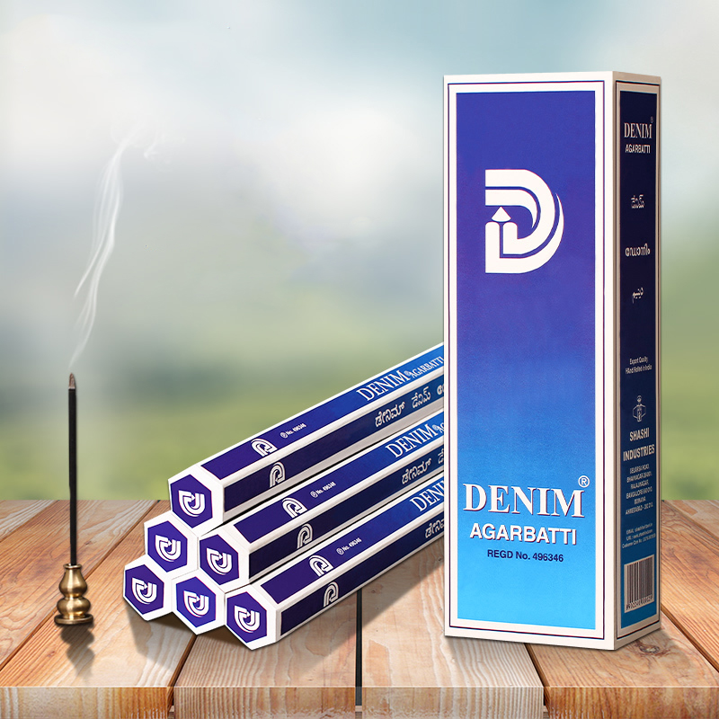 Candle Supplies India - India geïmporteerde denim wierookstokje parfum geurige