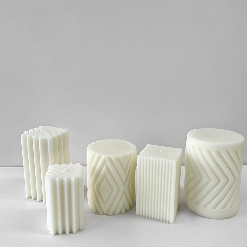 Candle Fragrance Supplies - Geometrische Cilindrische Geurkaars Siliconen Mal Diy