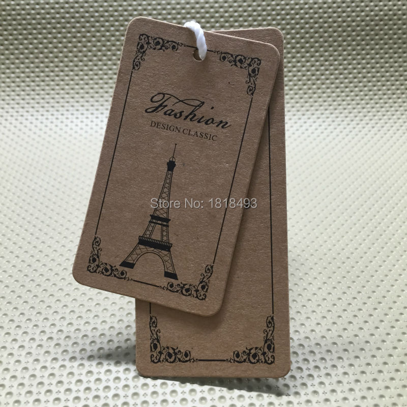 Kleding kraftpapier hang tag/k - Kraft Hang Tag recensie en prijs